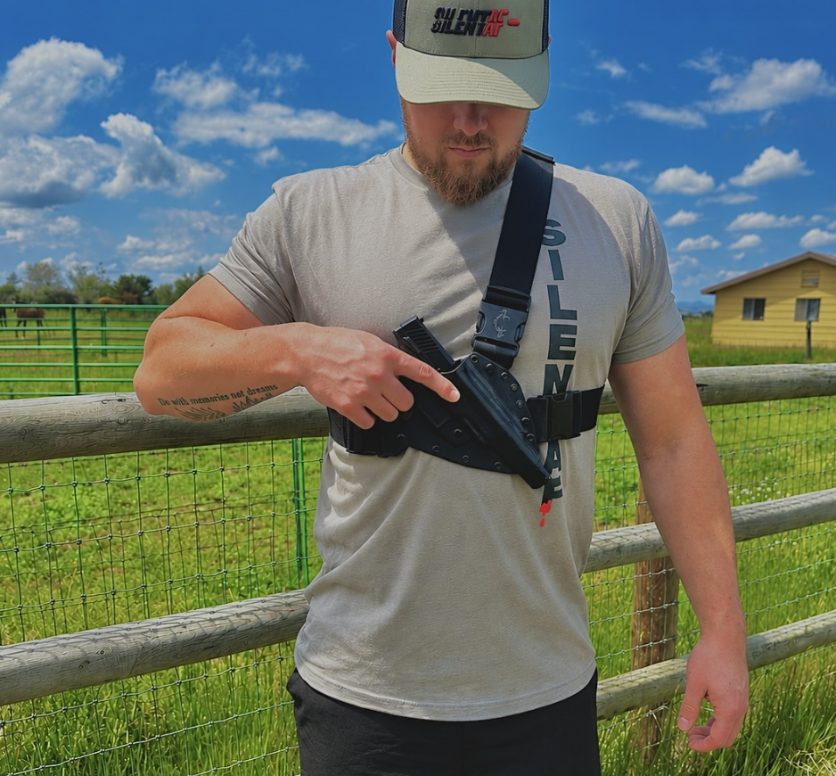 silentaf 22 shift 22 pistol chest holster